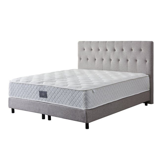 Z-Hom Boxspringbett Modell 211 mit Taschenfederkernmatratze 25 cm Hoch günstig online kaufen