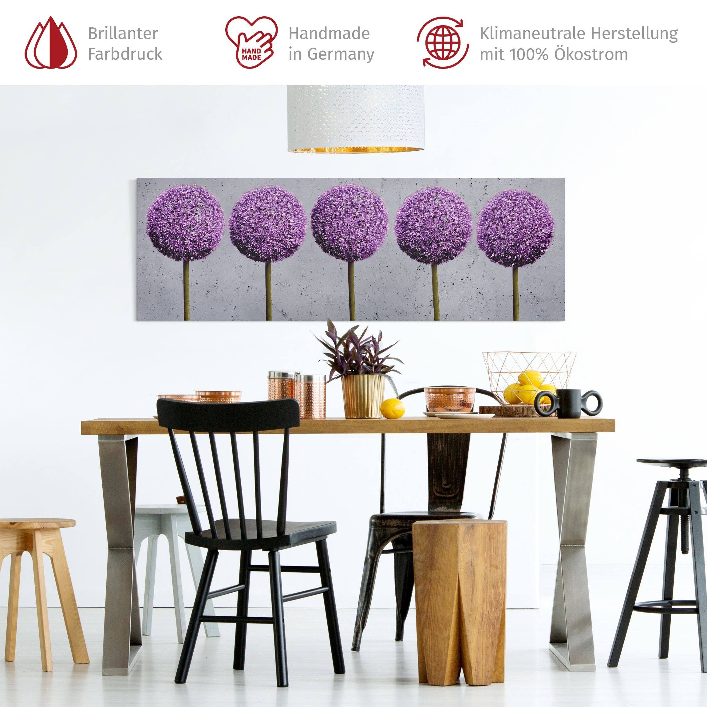 Bilderdepot24 Leinwandbild Blumen Modern Natur Allium günstig online kaufen