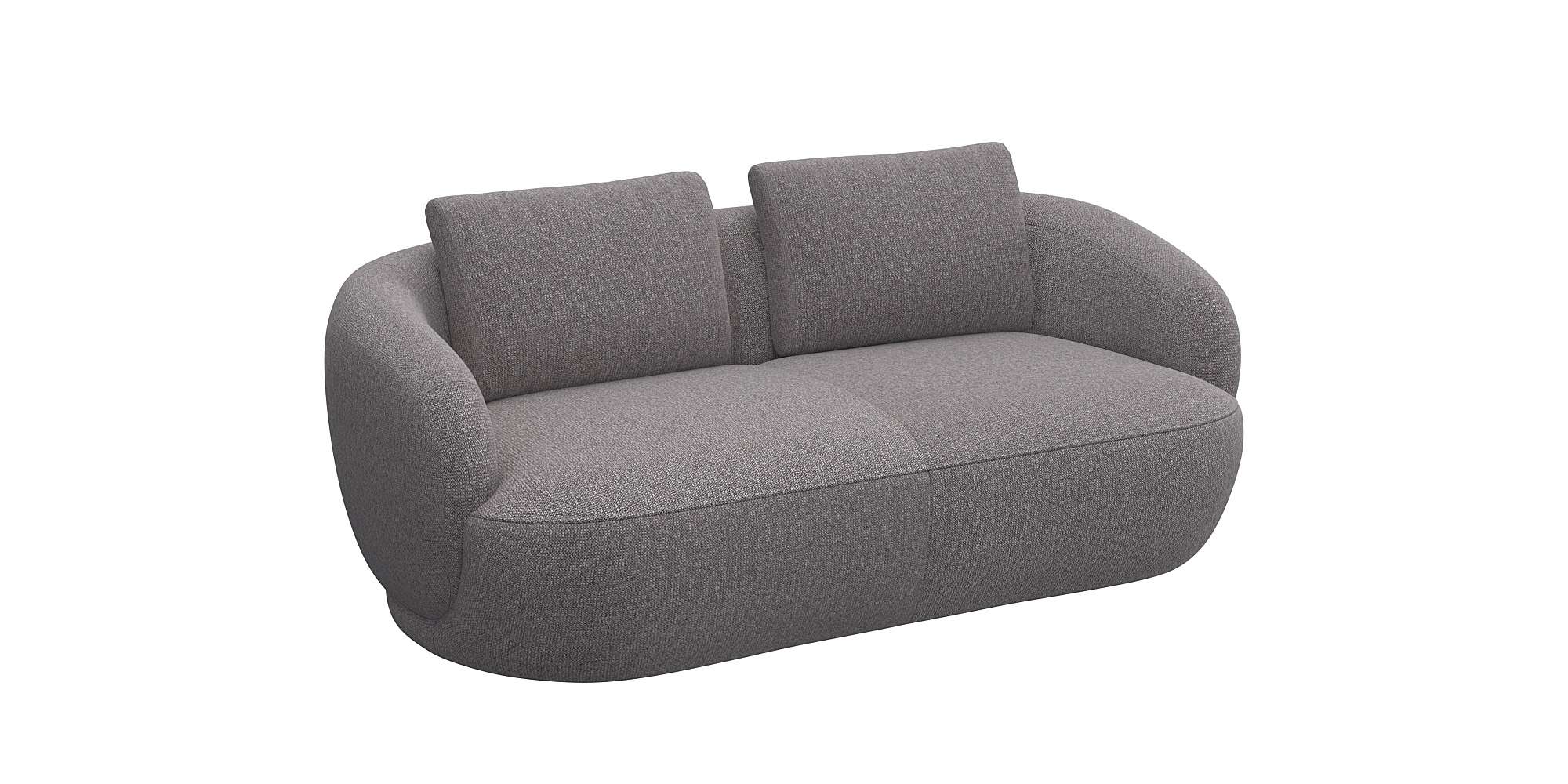 FLEXLUX 2,5-Sitzer "Torino, rund, Couch, Loveseat,", Modernes, organisches günstig online kaufen