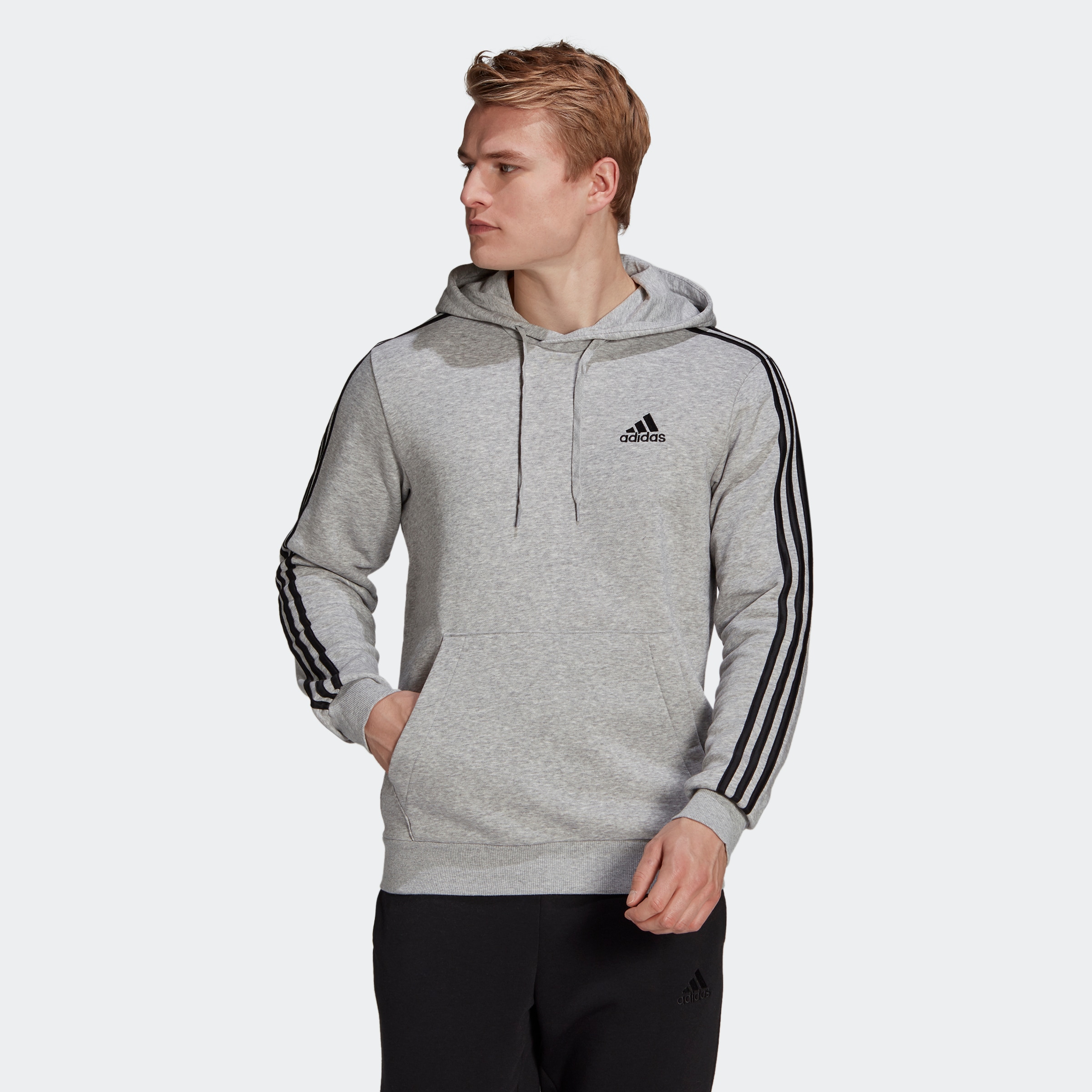 adidas Sportswear Kapuzensweatshirt "ESSENTIALS FLEECE 3STREIFEN HOODIE" günstig online kaufen