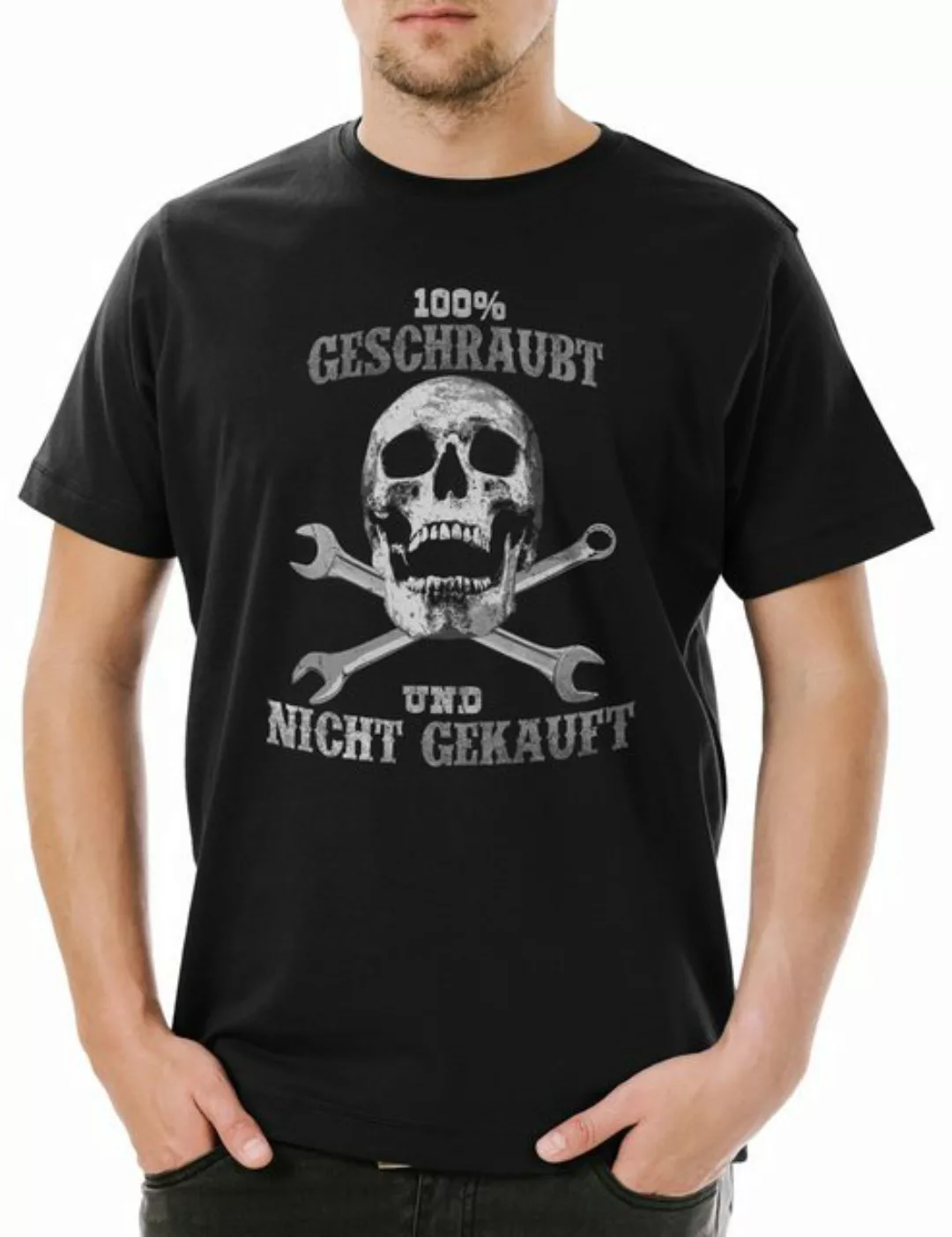 Urban Backwoods Print-Shirt 100% Geschraubt Mechaniker Herren T-Shirt KfZ C günstig online kaufen