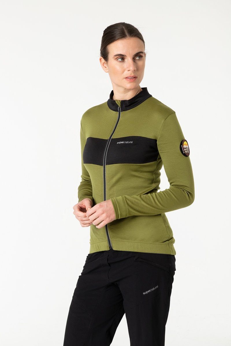 SUPER.NATURAL Radtrikot Merino Fahrradtrikot W GRAVA günstig online kaufen