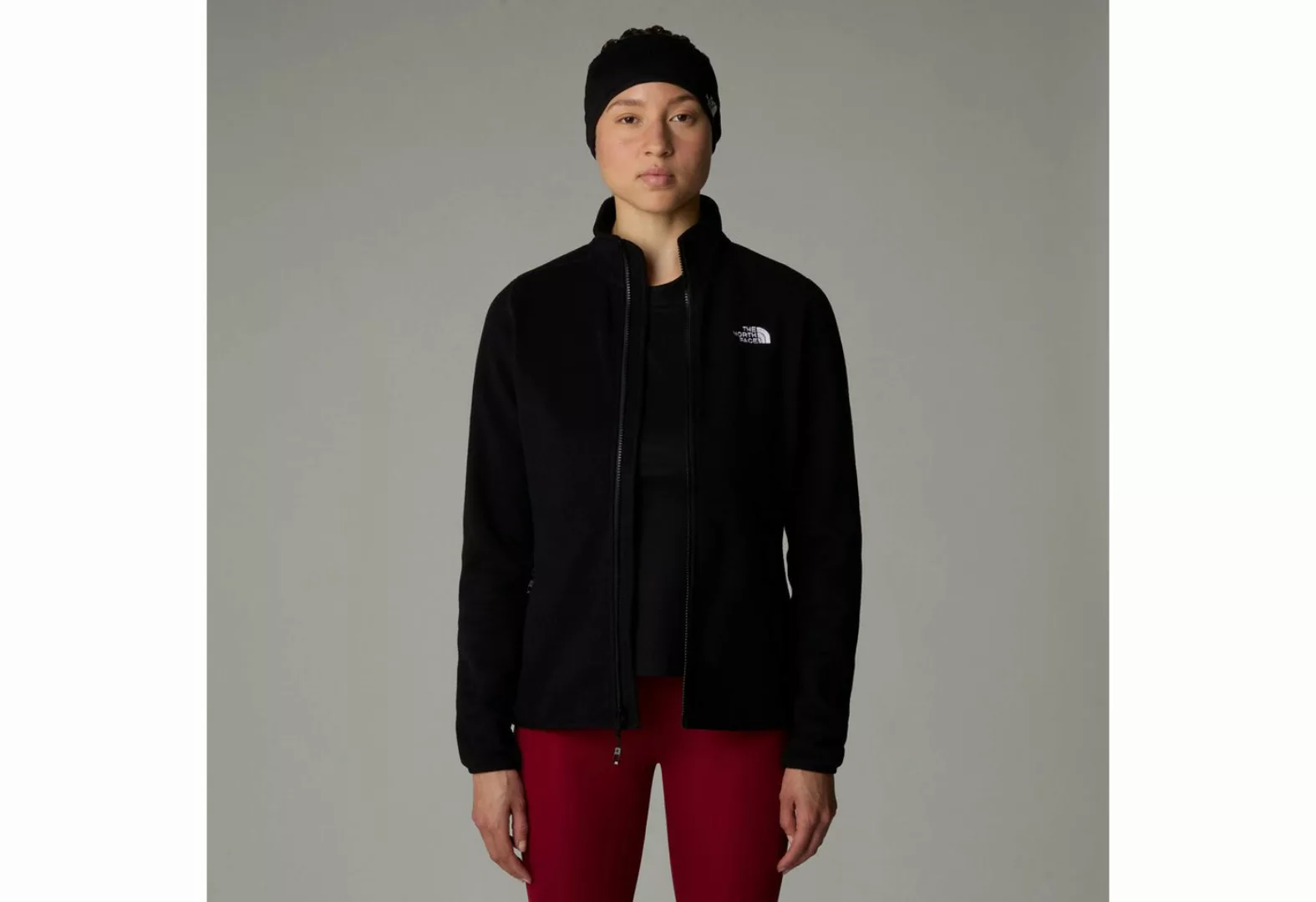 The North Face Fleecejacke W 100 GLACIER FZ - EU (1-St) mit Logostickerei günstig online kaufen