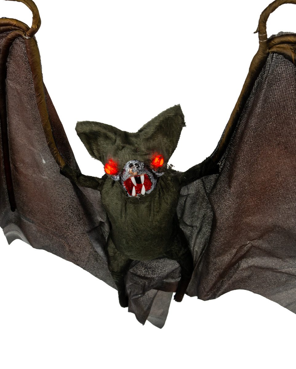 Horror-Shop Dekoobjekt Fledermaus Deko mit Leuchtaugen günstig online kaufen