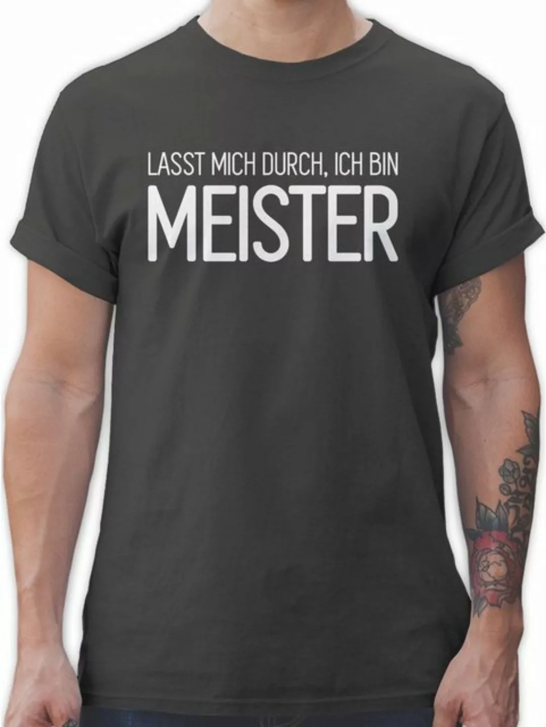 Shirtracer T-Shirt Lasst mich durch, ich bin Meister Handwerker Geschenke günstig online kaufen