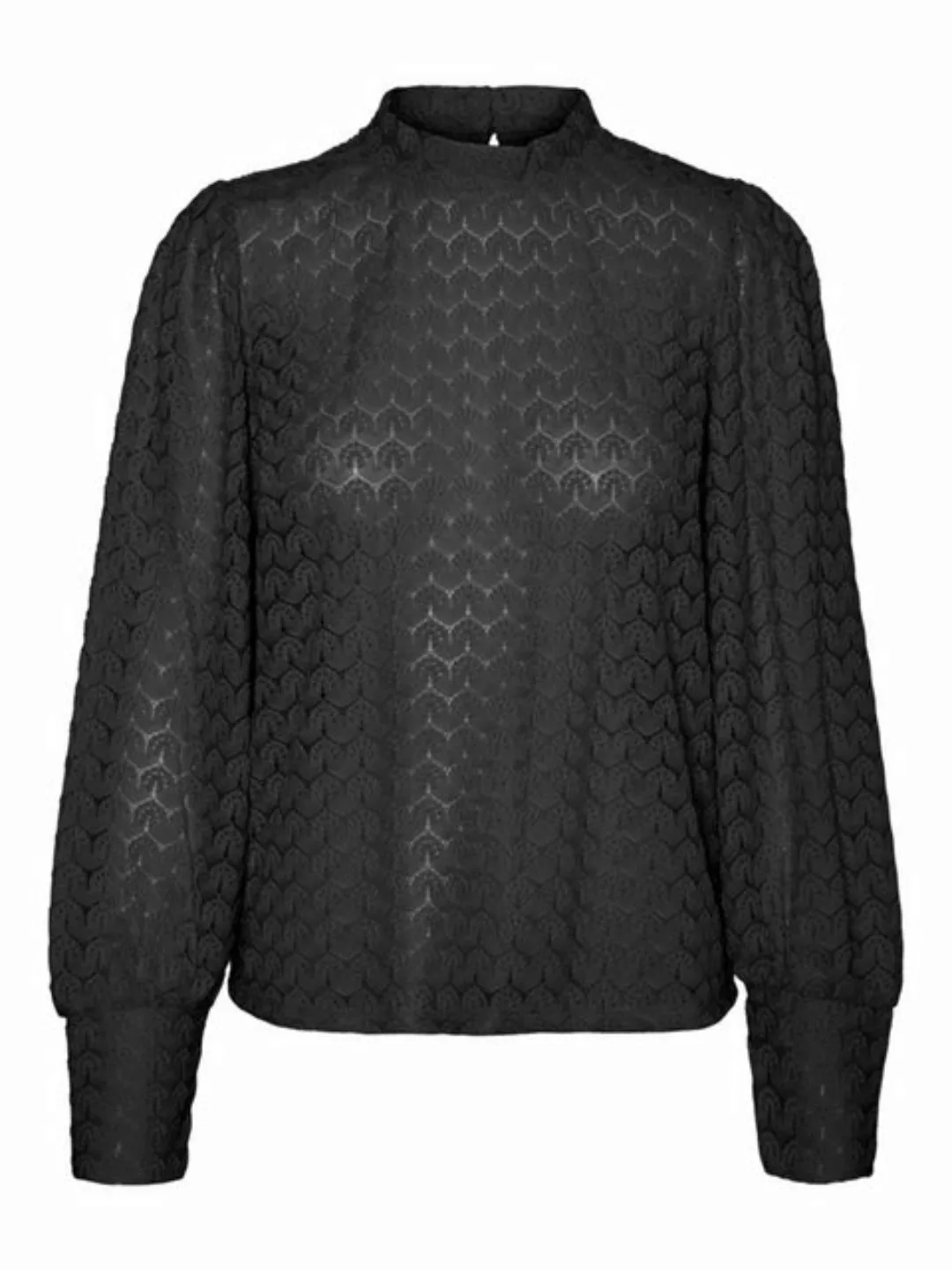 Vero Moda Langarmshirt VMBECCA LS HIGH NECK LACE TOP JRS NOOS günstig online kaufen