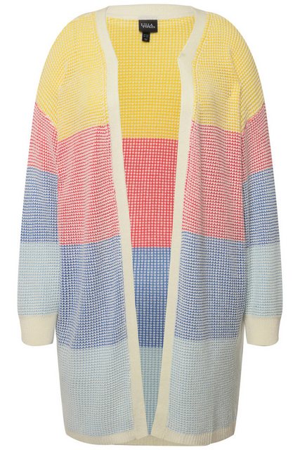 Ulla Popken Strickjacke Long-Strickjacke Oversized Eggshape offene Form günstig online kaufen