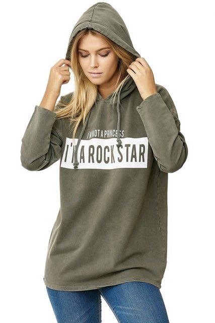 Decay Kapuzensweatshirt mit ROCKSTAR-Aufdruck günstig online kaufen
