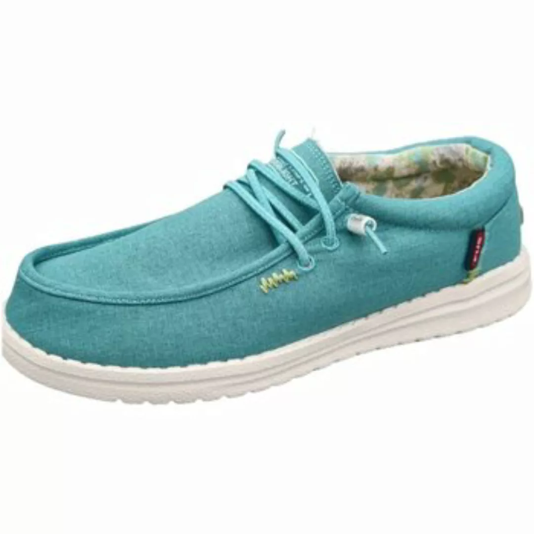 Fusion  Damenschuhe Slipper EMMA WASHED CANVAS TURQUOISE günstig online kaufen