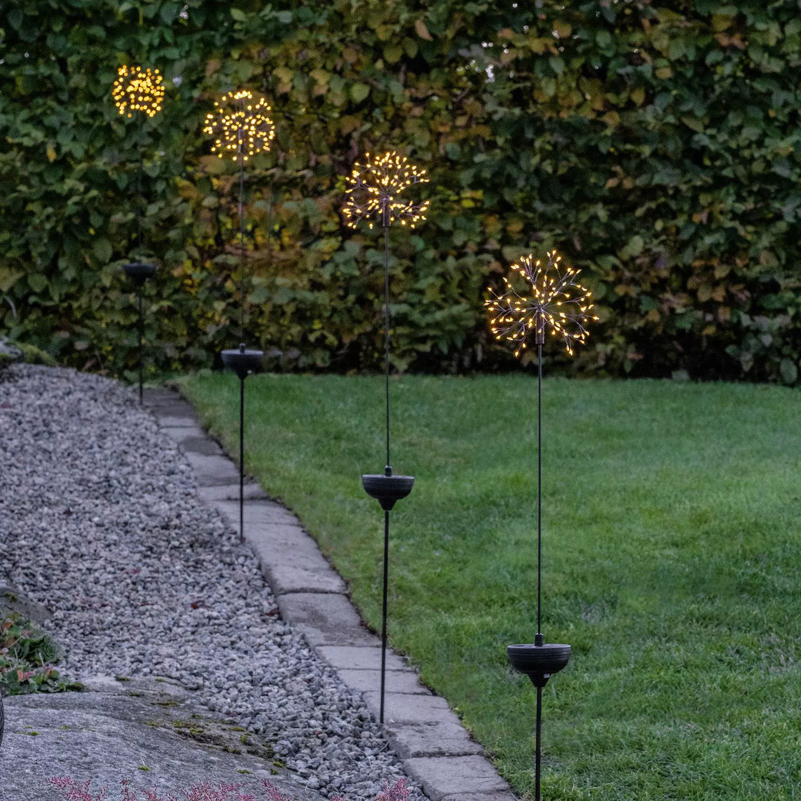 LED-Solarleuchte Firework mit Erdspieß, 85 cm günstig online kaufen