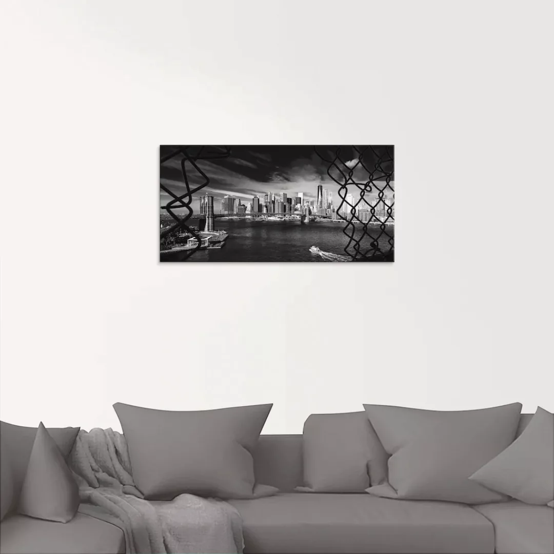 Artland Glasbild "Brooklyn Bridge New York I", Amerika, (1 St.), in verschi günstig online kaufen