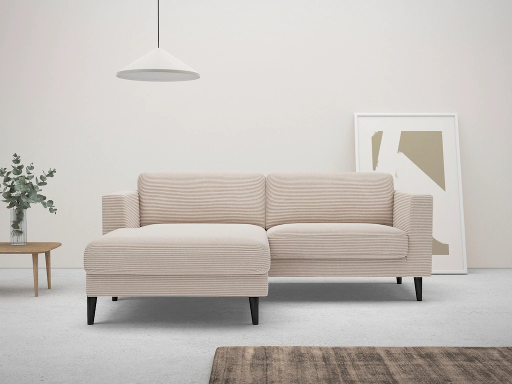 Home affaire Ecksofa "Amancey, L-Form, Cord oder weicher wasserabweisender günstig online kaufen