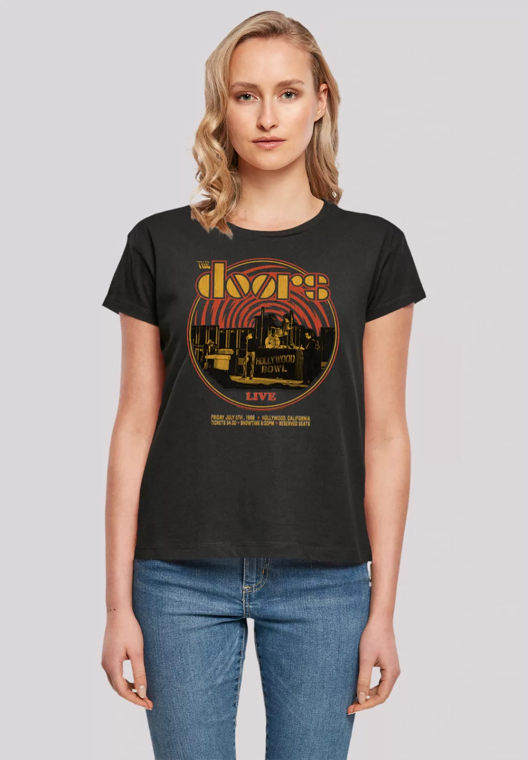F4NT4STIC T-Shirt "The Doors Music Live 68 Retro", Musik, Band, Logo günstig online kaufen
