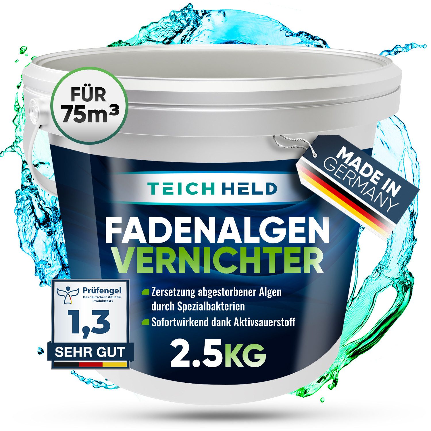 Teichheld Poolpflege Faden-Algenvernichter Teich-klar für kristallklares günstig online kaufen