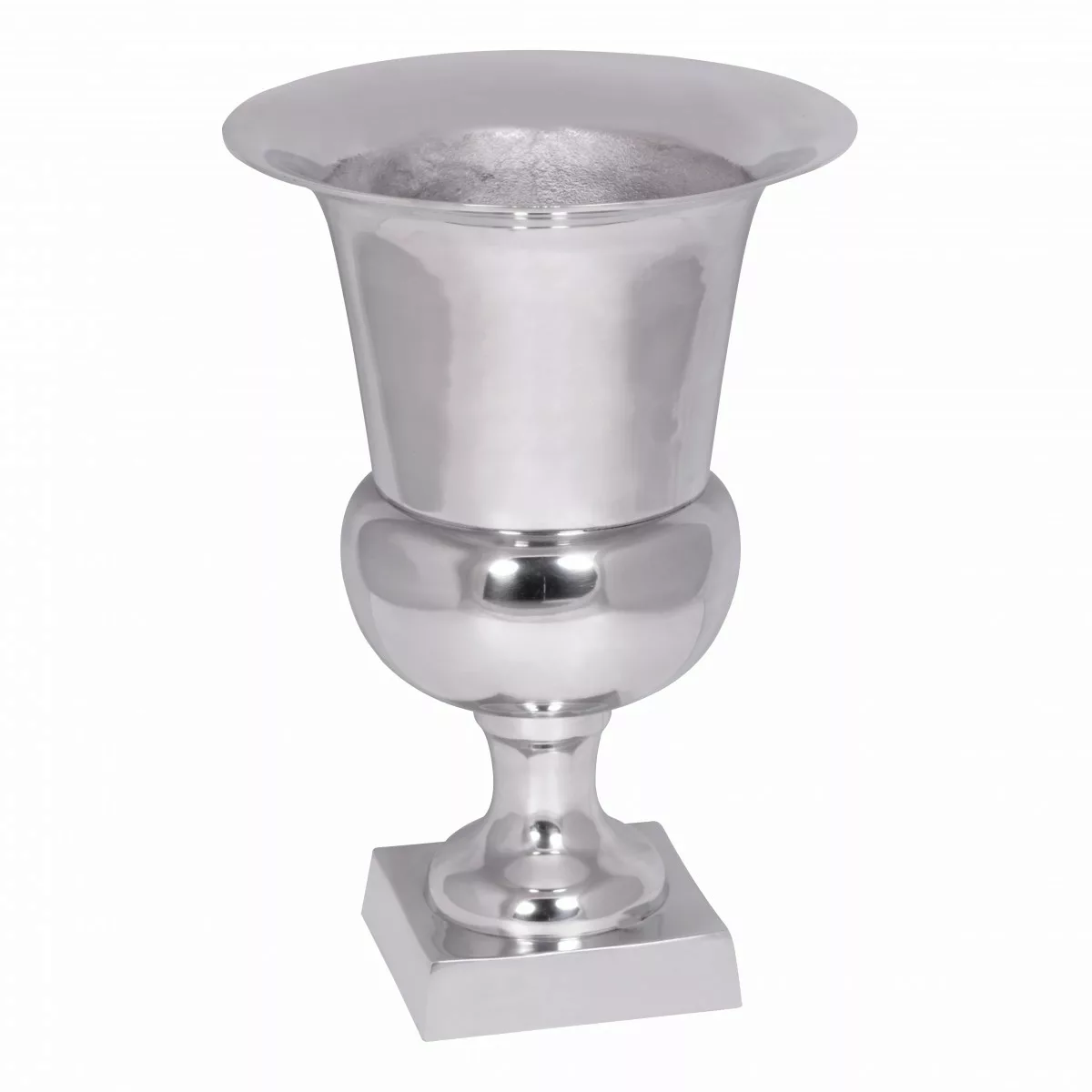Pokal XL Aluminium 47x32 cm Silber Glänzend Design Dekoration Modern | Alu günstig online kaufen