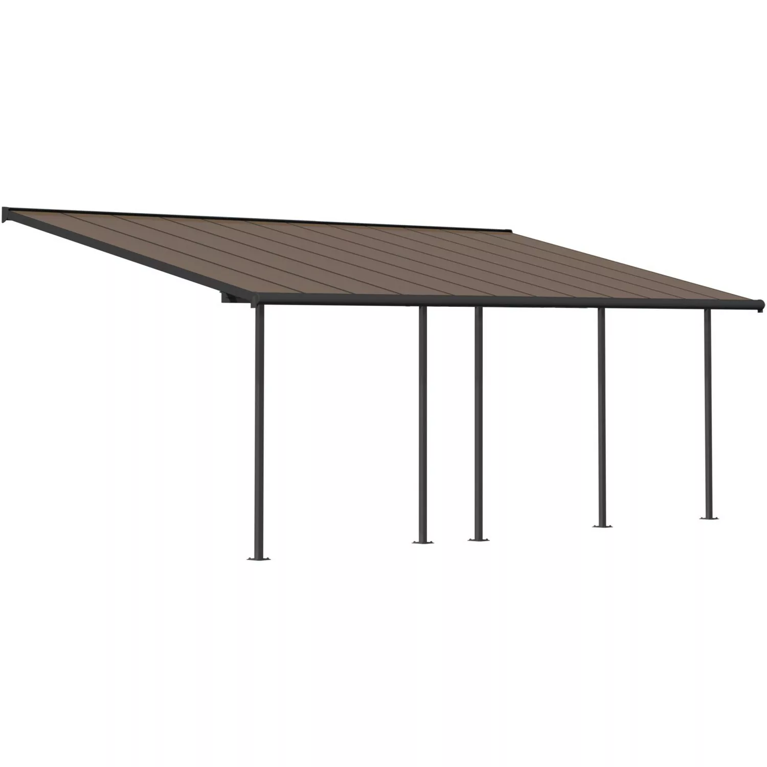 Palram - Canopia  Capri 3 x 7.4 Terrassenüberdachung Anthrazit Bronze VerGl günstig online kaufen