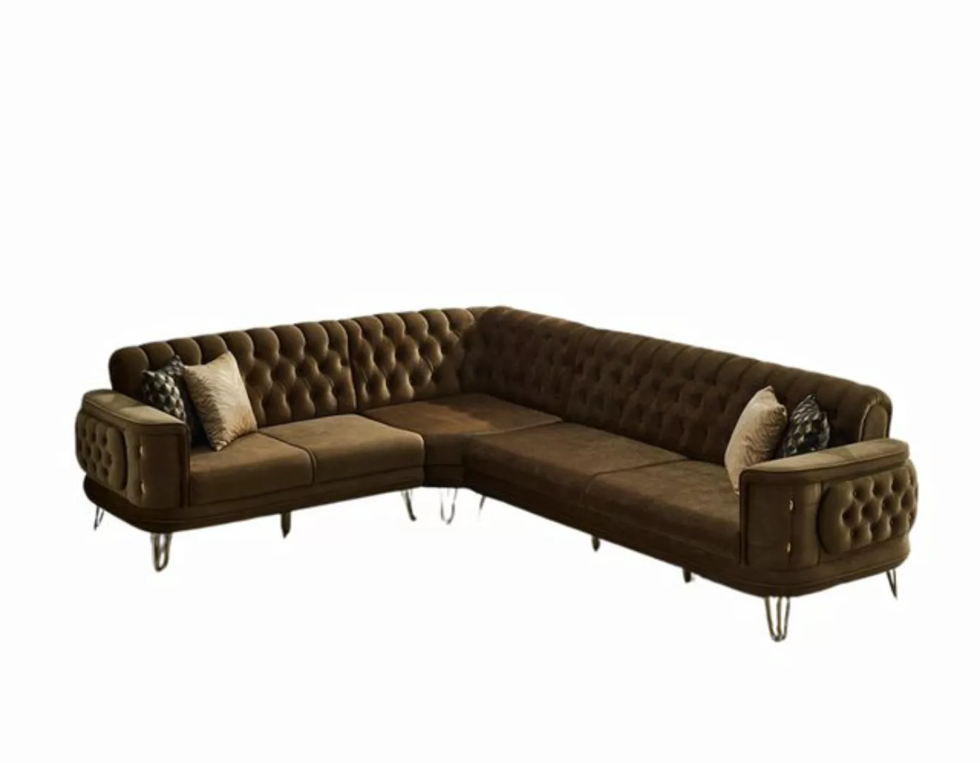 Villa Möbel Ecksofa Mallorca, 1. Stk., Hand Made Quality, pflegeleichter Mi günstig online kaufen