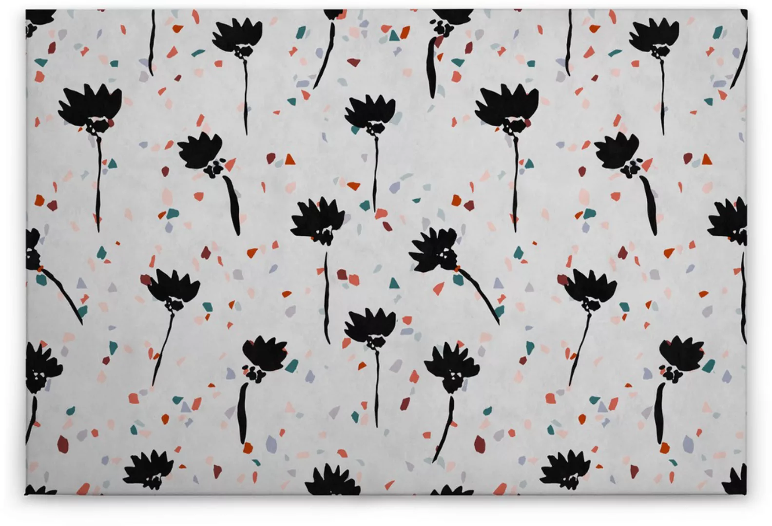 A.S. Création Leinwandbild "terrazzo", Blumen, (1 St.), Keilrahmen Bild Abs günstig online kaufen