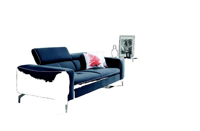 Xlmoebel Sofa Chesterfield Dreisitzer Designer-Sofa, Polstercouch, Stoffsof günstig online kaufen