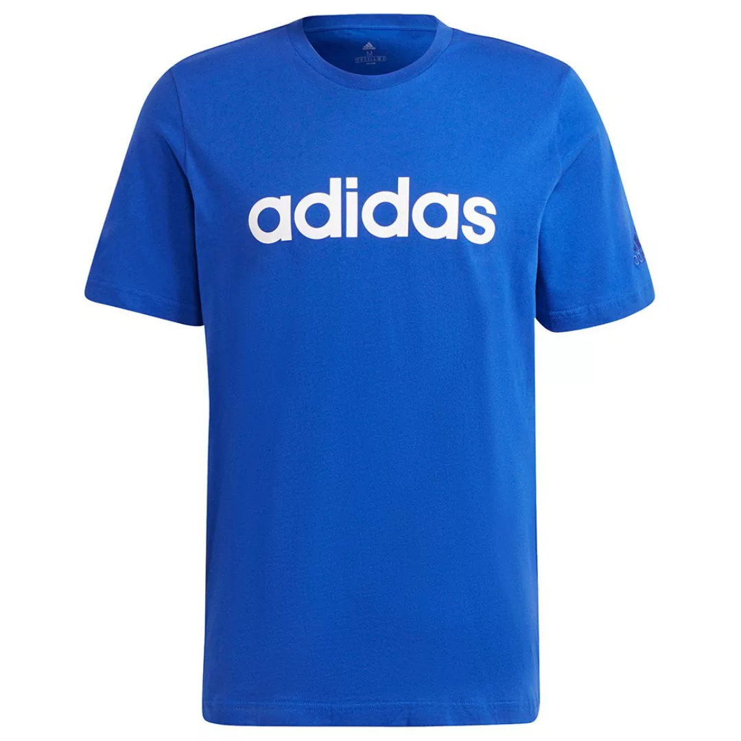 Adidas Linear Sj Kurzarm T-shirt M Bold Blue / White günstig online kaufen