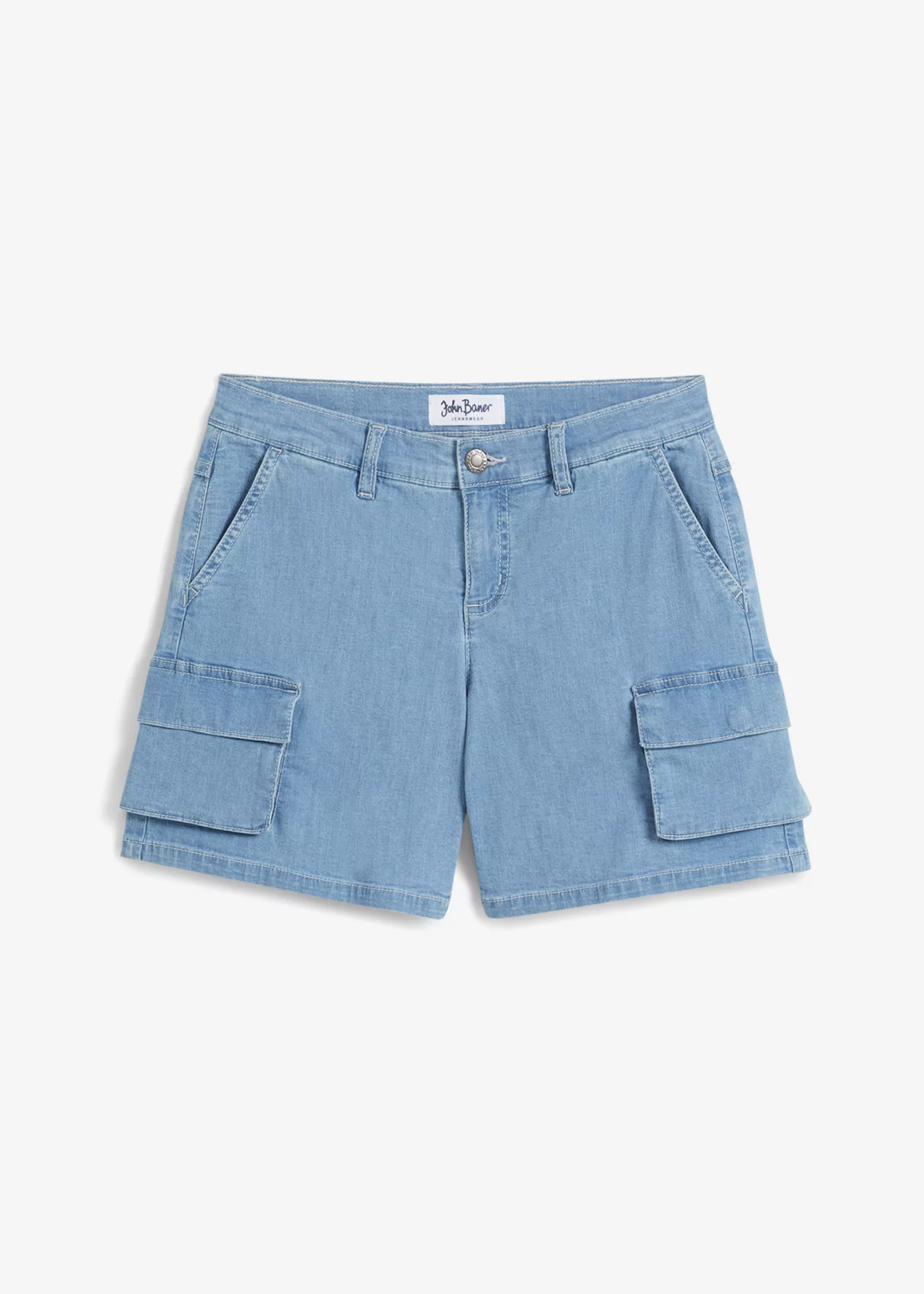 Cargo Jeans, Shorts, Mid Waist günstig online kaufen