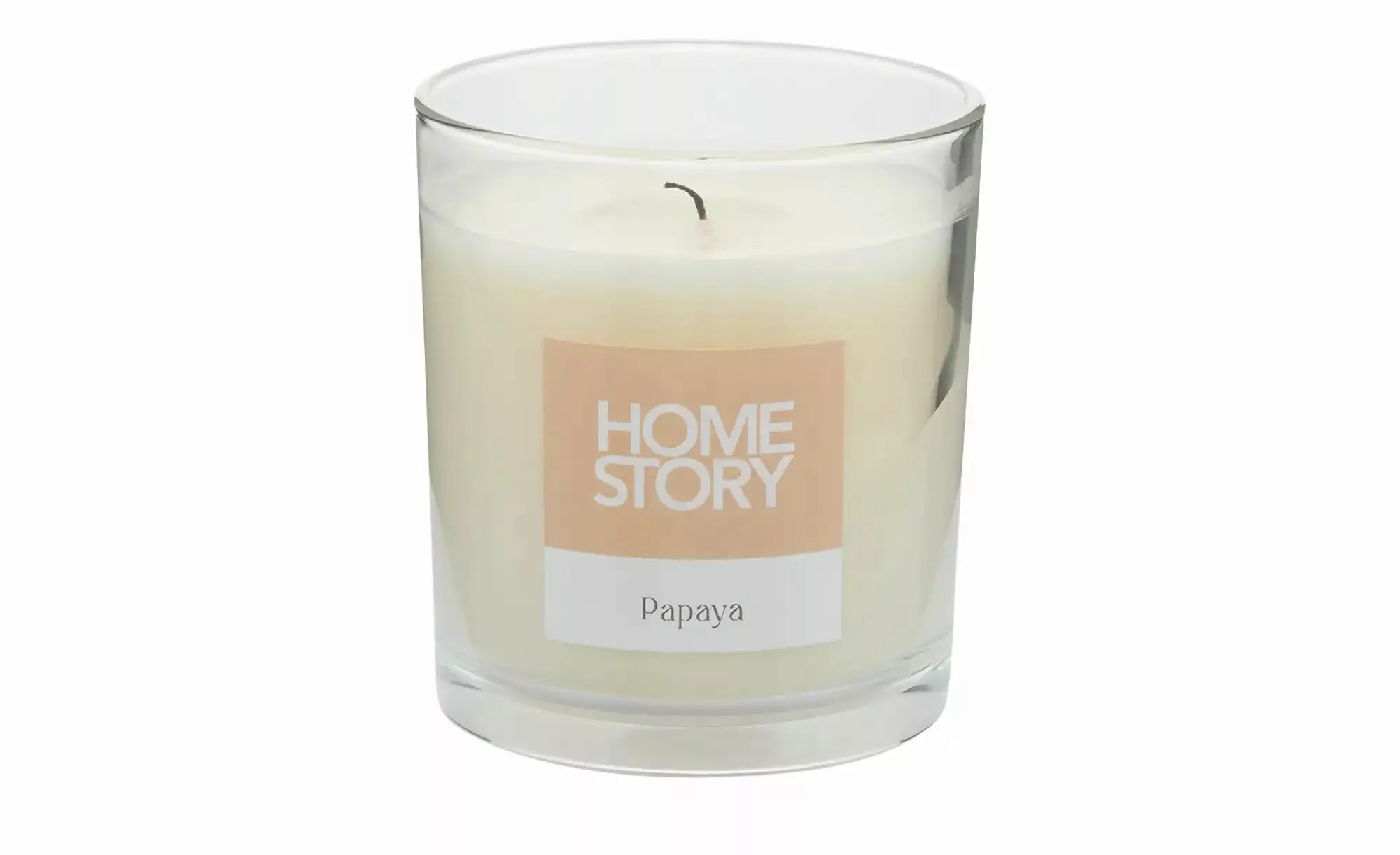 HOME STORY Duftkerze im Glas "Papaya"   ¦ orange ¦ Wachs,Glas ¦ Maße (cm): günstig online kaufen