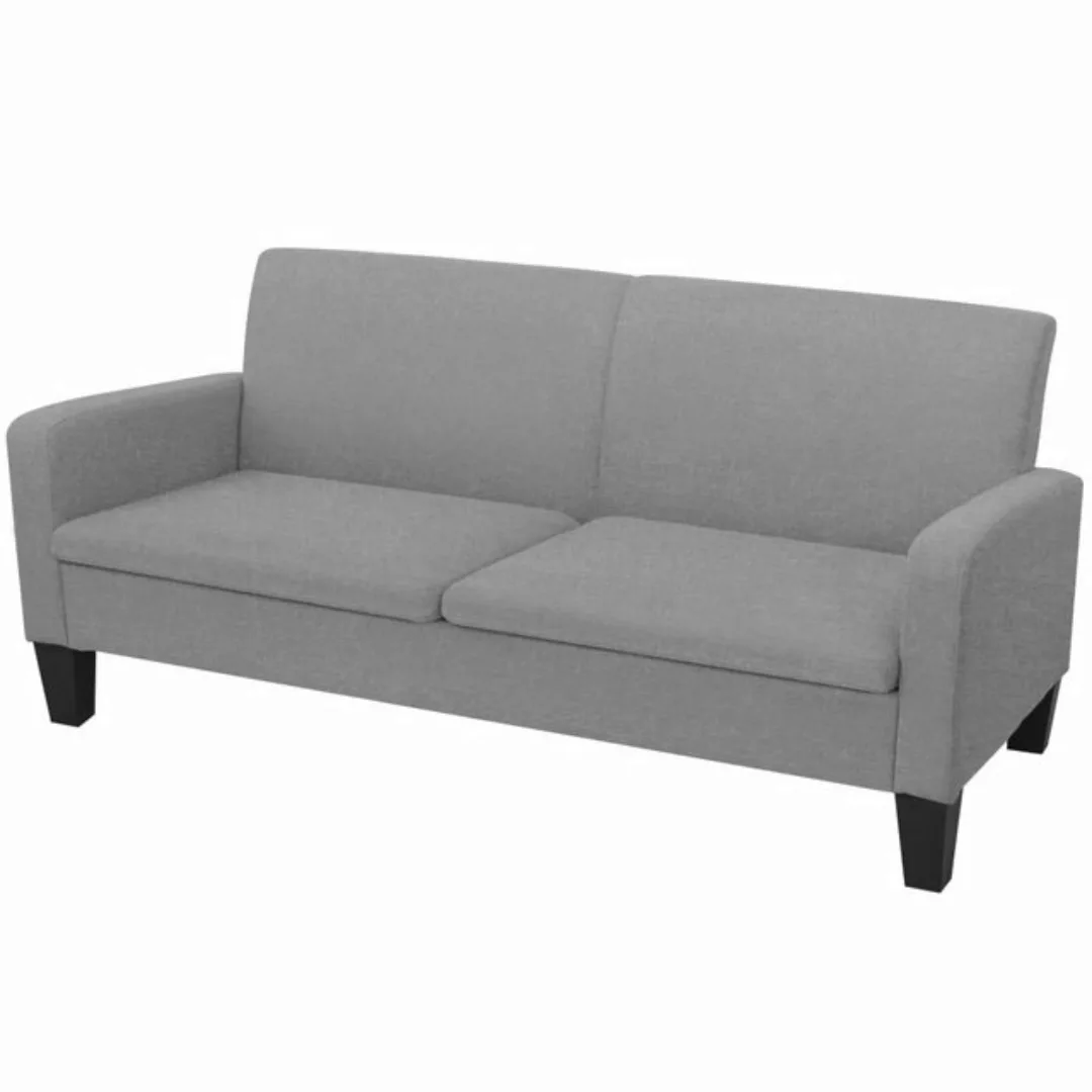 vidaXL Sofa 3-Sitzersofa 180 x 65 x76 cm Hellgrau günstig online kaufen