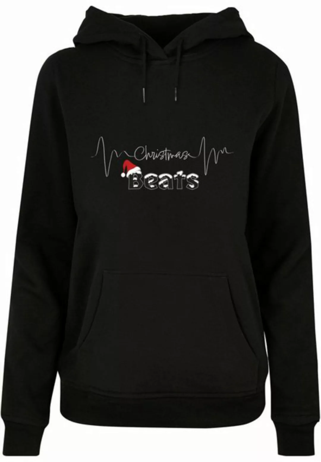 Merchcode Kapuzenpullover Merchcode Damen Ladies Christmas beats basic Hood günstig online kaufen