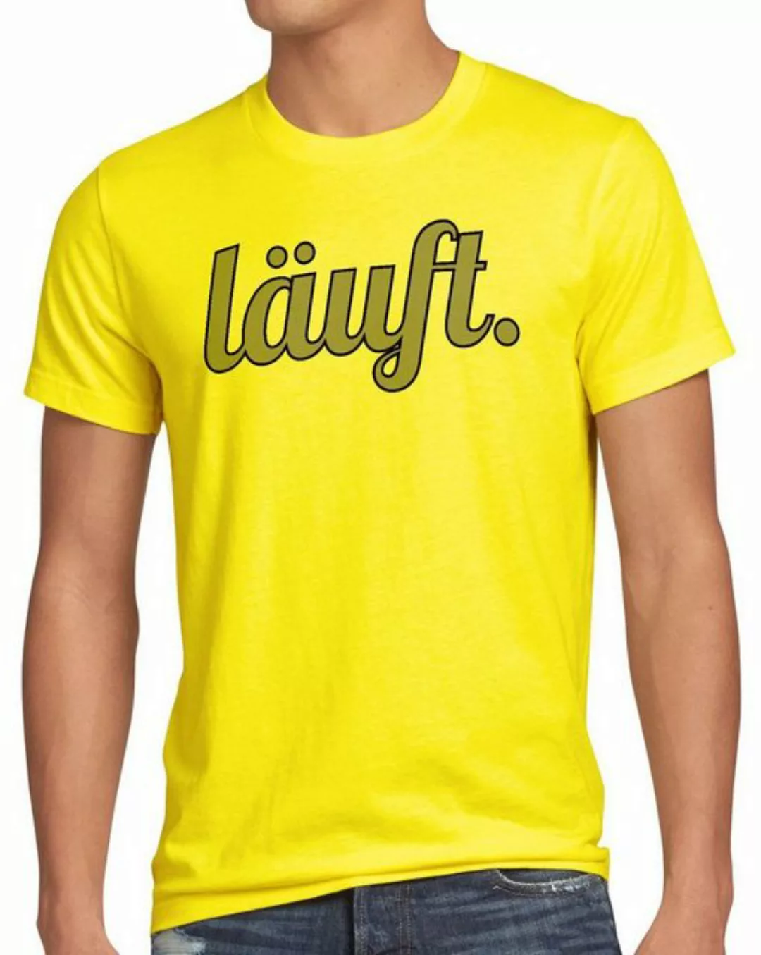 style3 Print-Shirt Herren T-Shirt läuft Funshirt Spruchshirt Shirt Fun bei günstig online kaufen