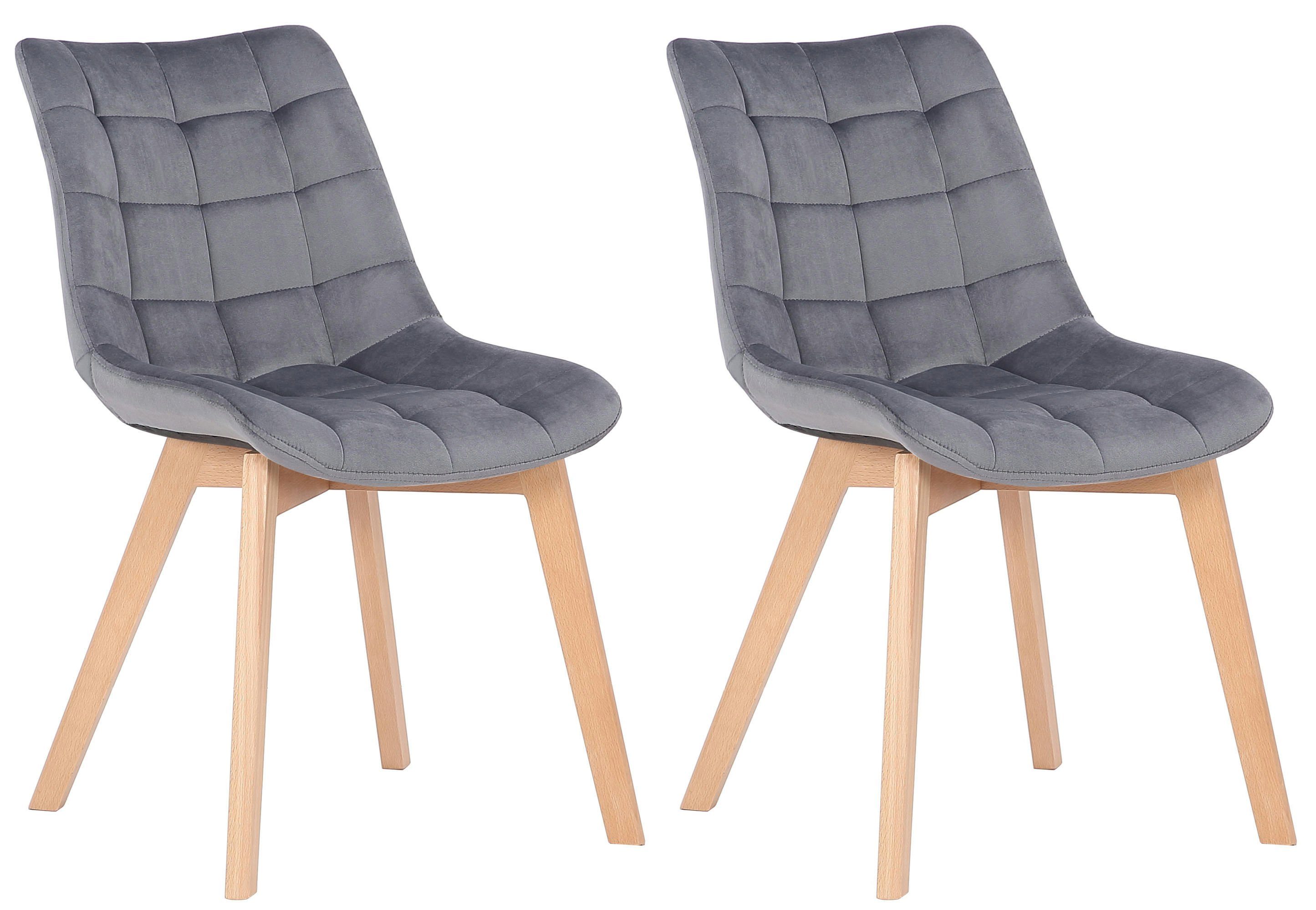 CLP Esszimmerstuhl Passaic Samt (2er Set), günstig online kaufen