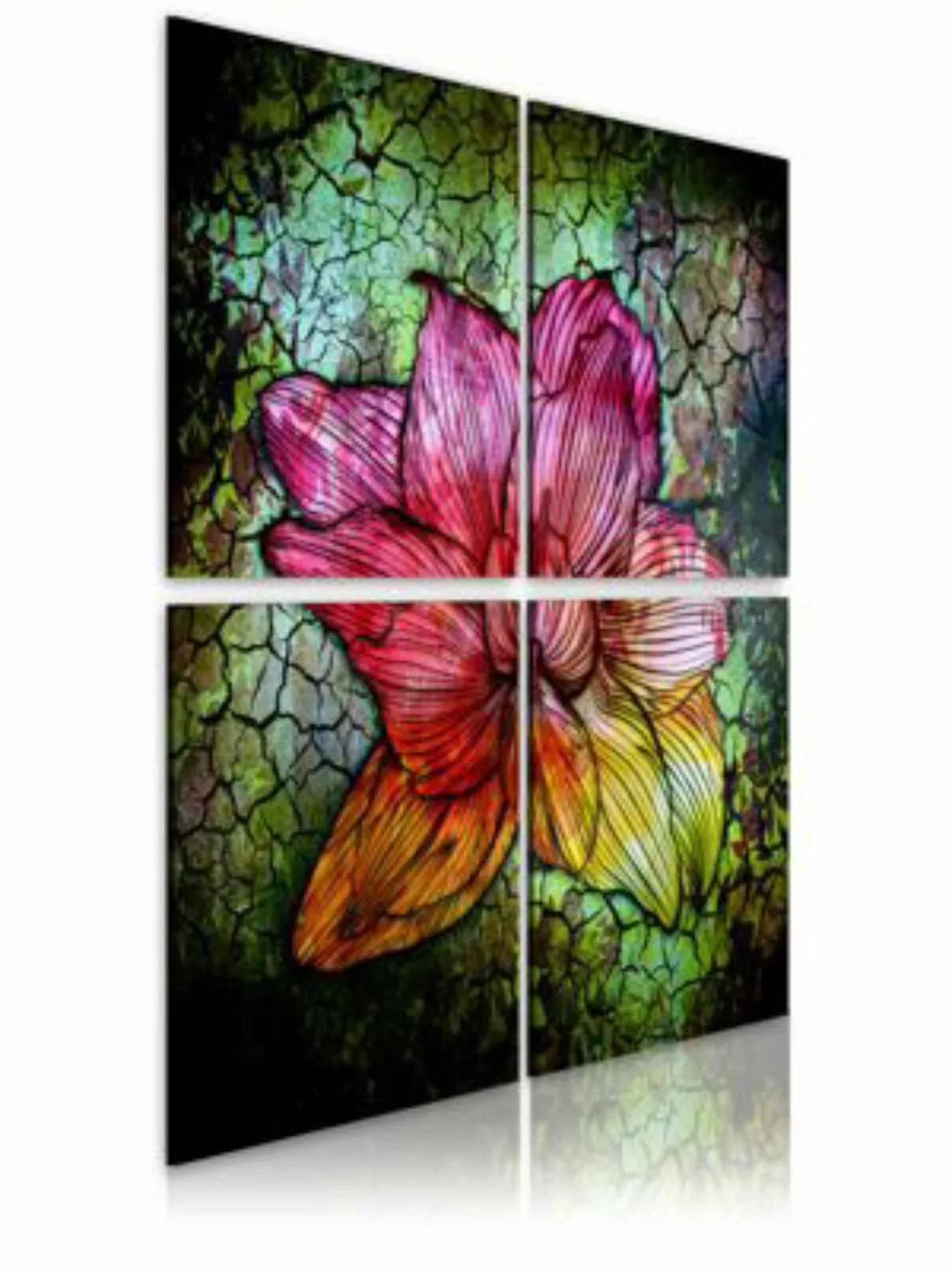 artgeist Wandbild Glasblume mehrfarbig Gr. 90 x 90 günstig online kaufen