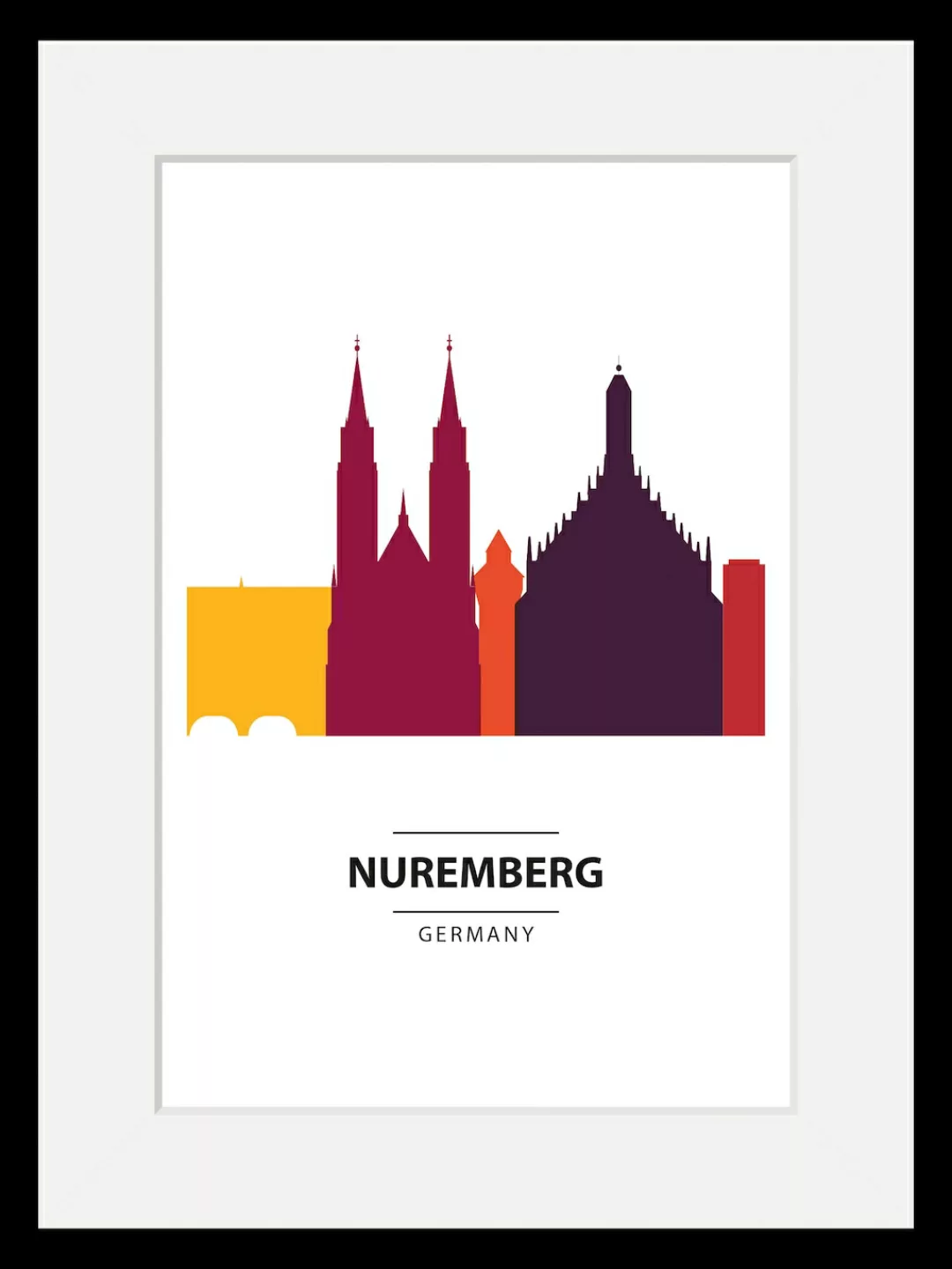 queence Bild "Nuremberg Color Splash", Städte, (1 St.) günstig online kaufen