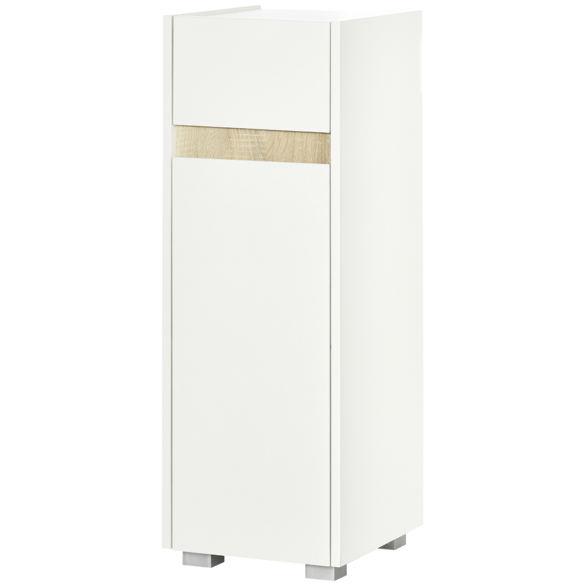 Kleankin Badezimmerschrank mit Schublade und Schrank mit verstellbarem Rega günstig online kaufen