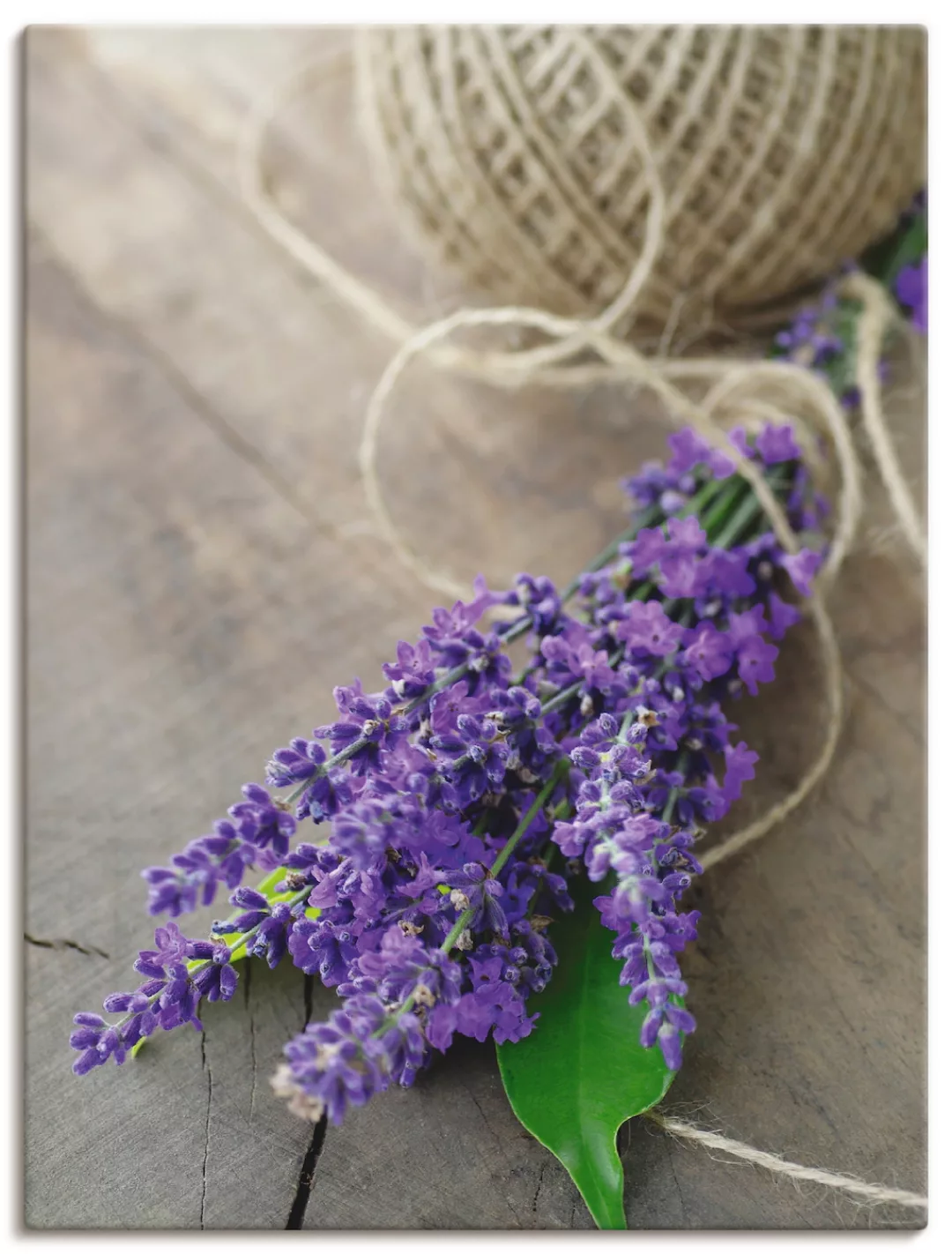 Artland Wandbild "Lavendel Strauß", Blumen, (1 St.), als Leinwandbild, Post günstig online kaufen