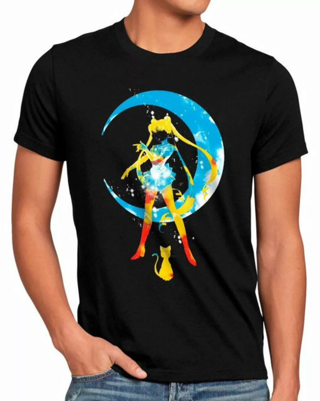 style3 T-Shirt Moon Inked sailor moon anime manga cosplay crystal günstig online kaufen