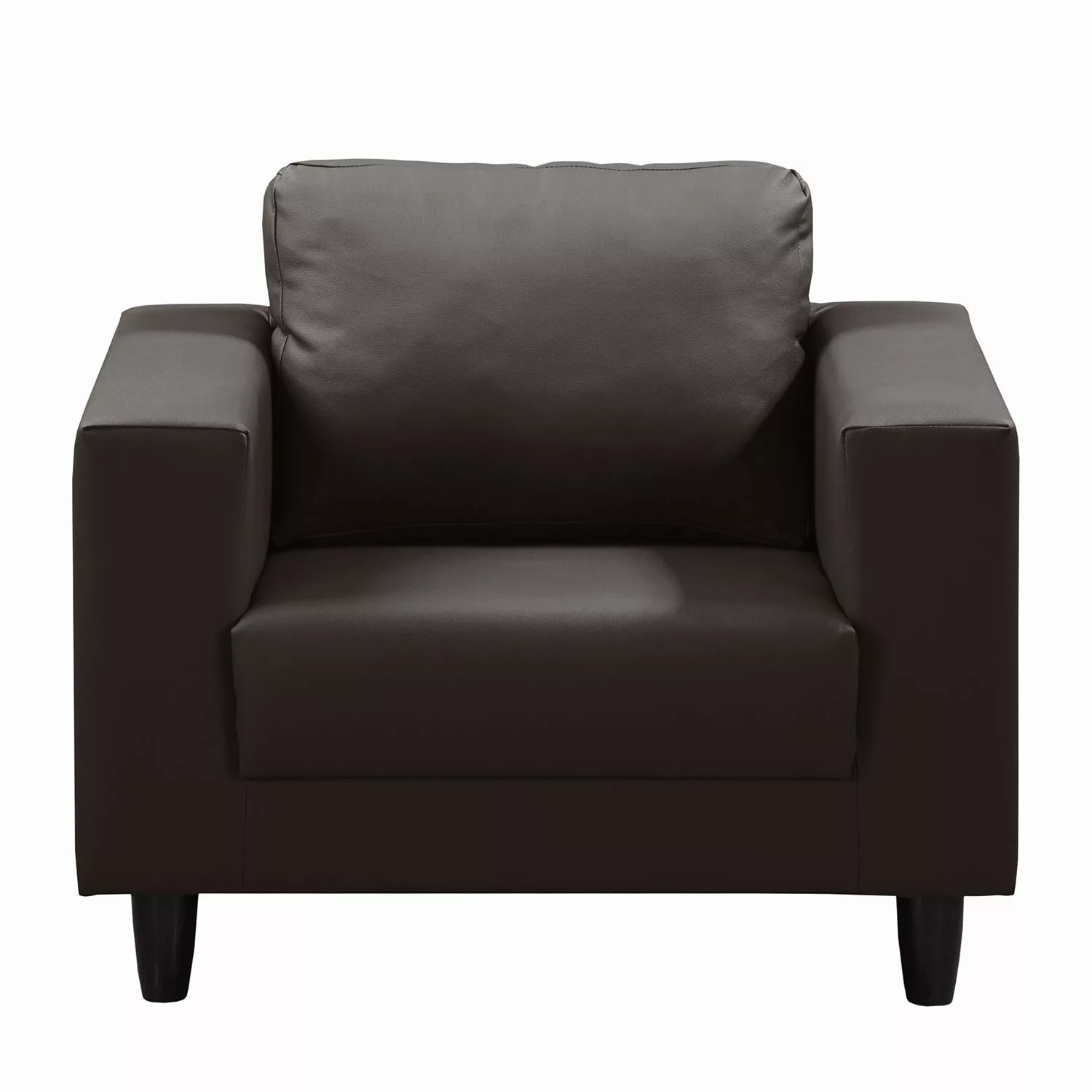 home24 mooved Sessel Bexwell Dunkelbraun Kunstleder 90x78x75 cm (BxHxT) günstig online kaufen