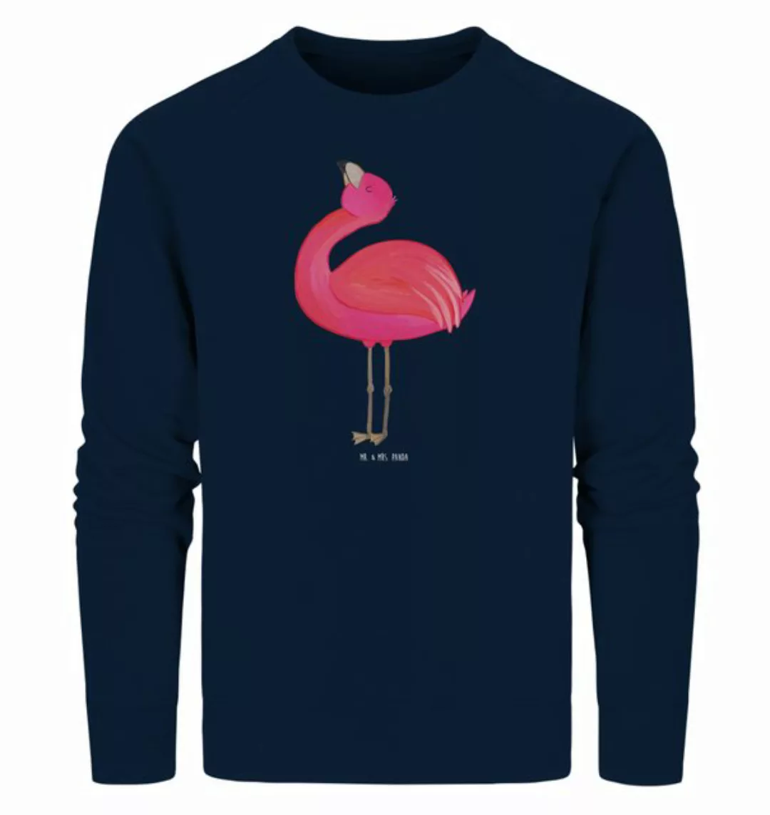 Mr. & Mrs. Panda Longpullover Größe XL Flamingo Stolz - French Navy - Gesch günstig online kaufen