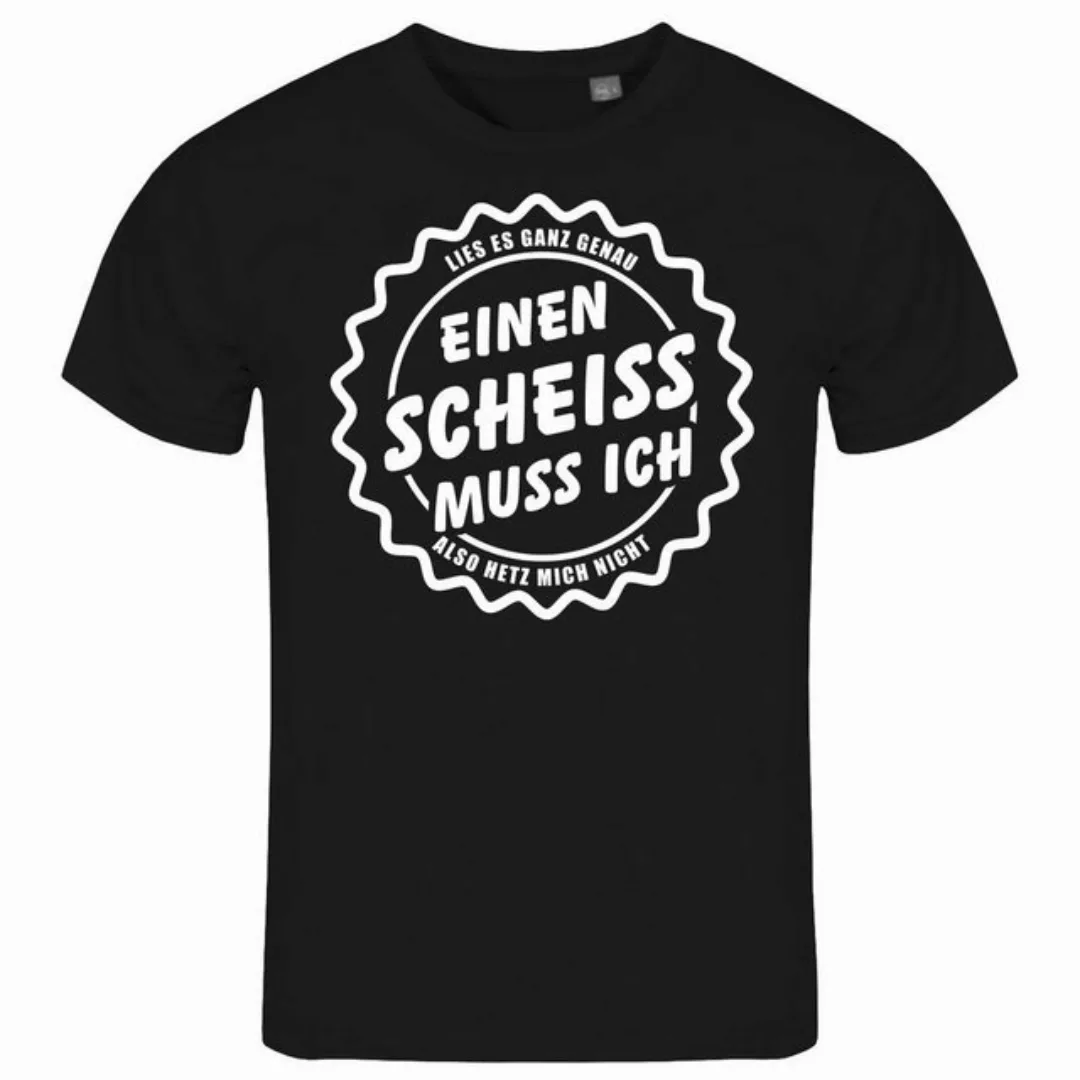 deinshirt Print-Shirt Herren T-Shirt Einen Scheiß muss Ich Funshirt mit Mot günstig online kaufen