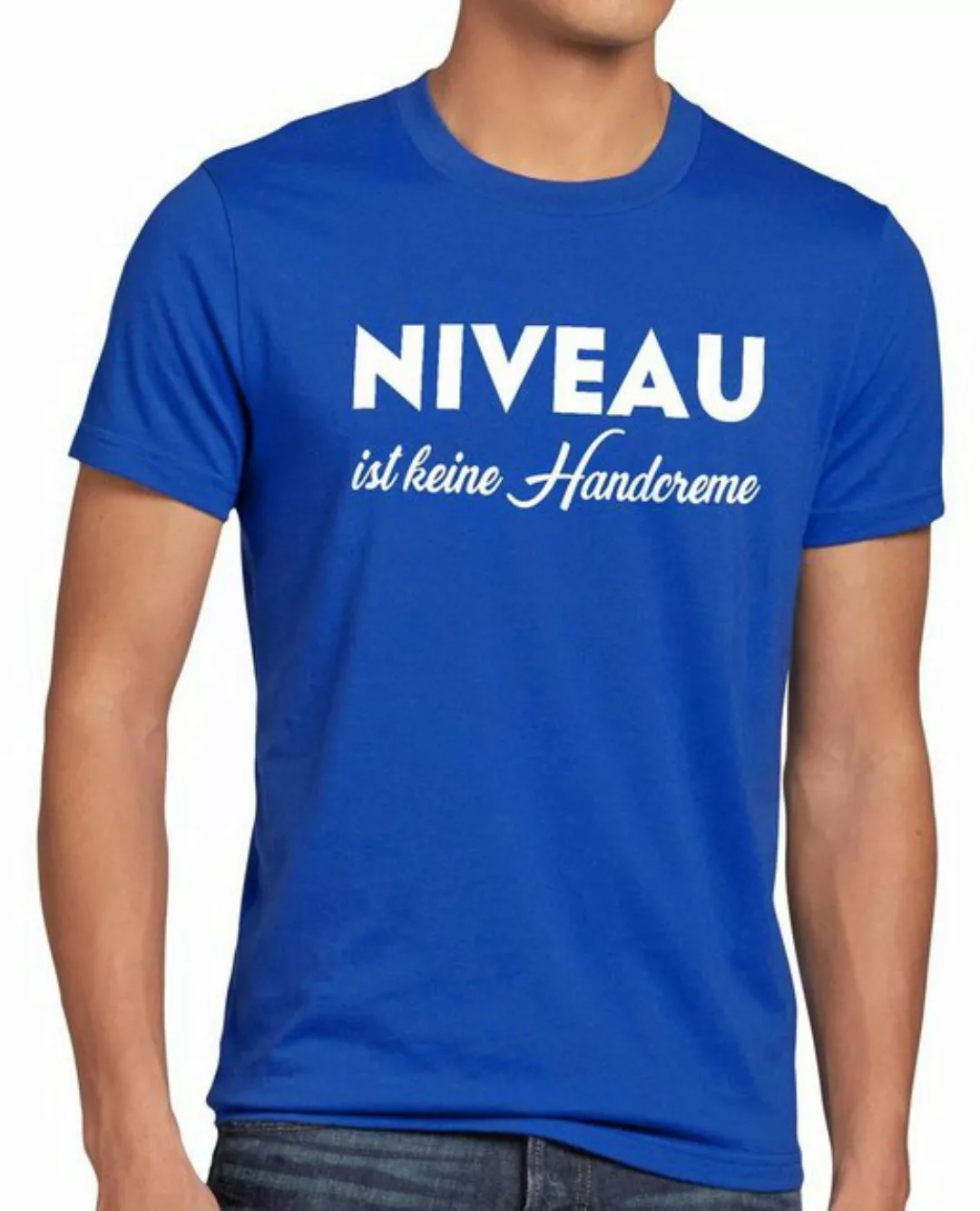 style3 Print-Shirt Herren T-Shirt Niveau ist keine Handcreme Creme Funshirt günstig online kaufen