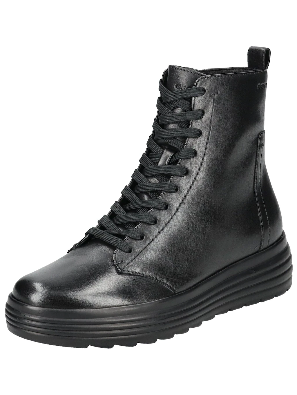 Geox Schnürstiefelette "Geox Stiefelette Glattleder" günstig online kaufen