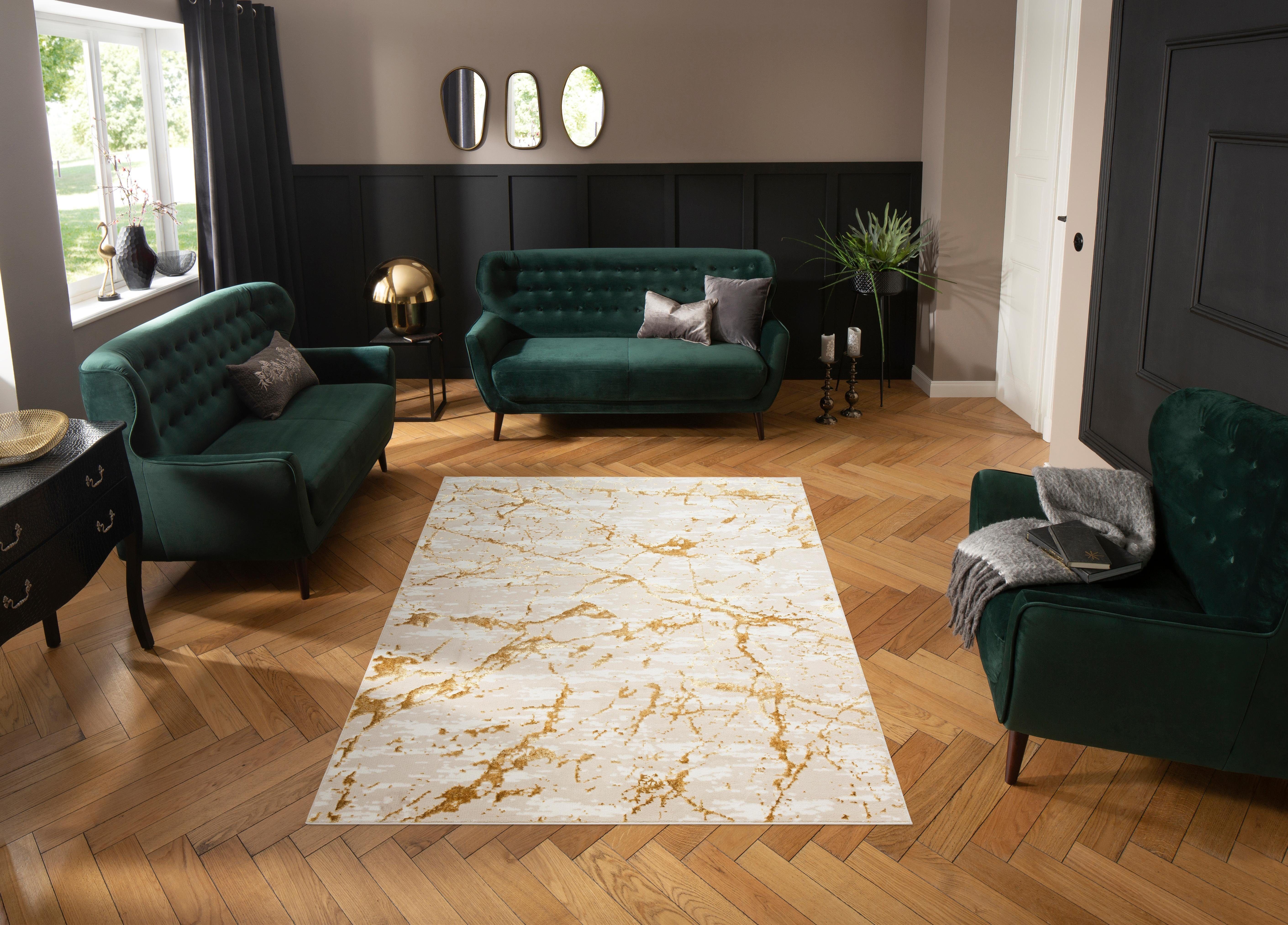 my home Teppich Kalmus, mit Schrumpfgarn-Effekt, günstig online kaufen