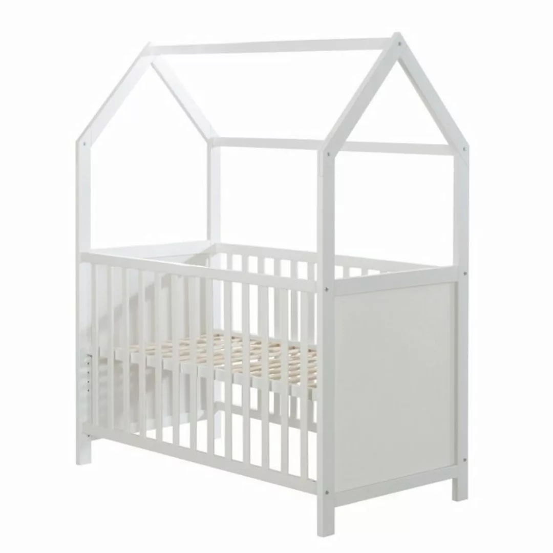 roba® Babybett Hausbett, Babybett & Beistellbett, Hausoptik, 6-fach höhenve günstig online kaufen