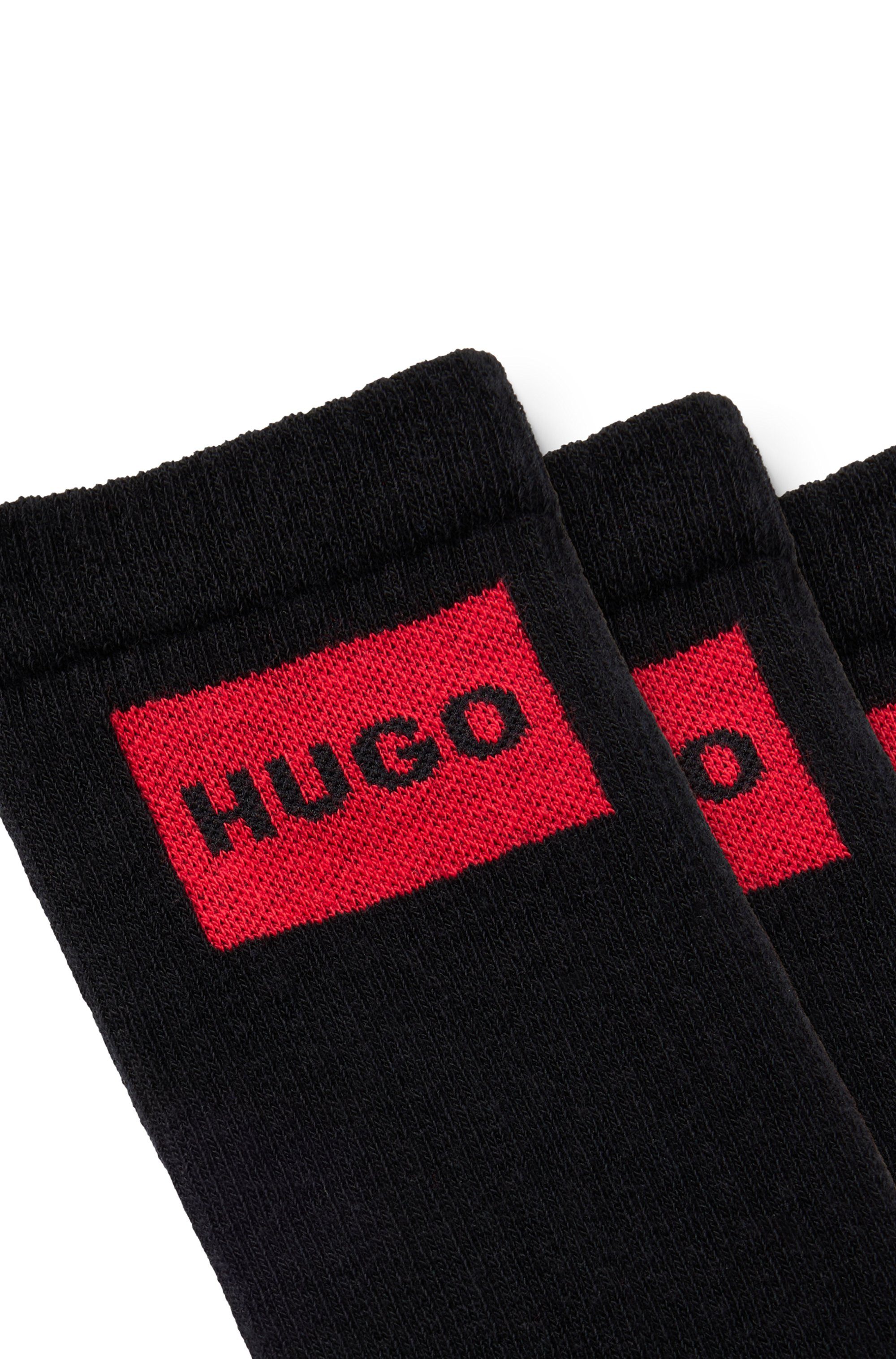 HUGO Freizeitsocken 3P QS RIB LABEL günstig online kaufen