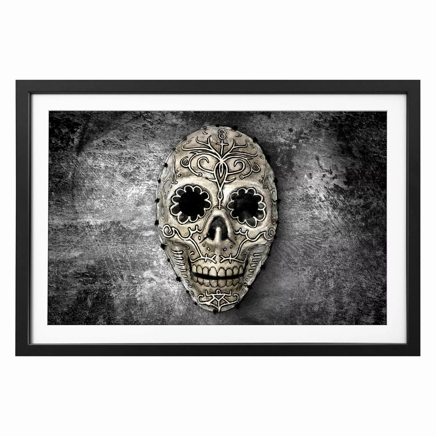 home24 Bild Skull on Dark günstig online kaufen