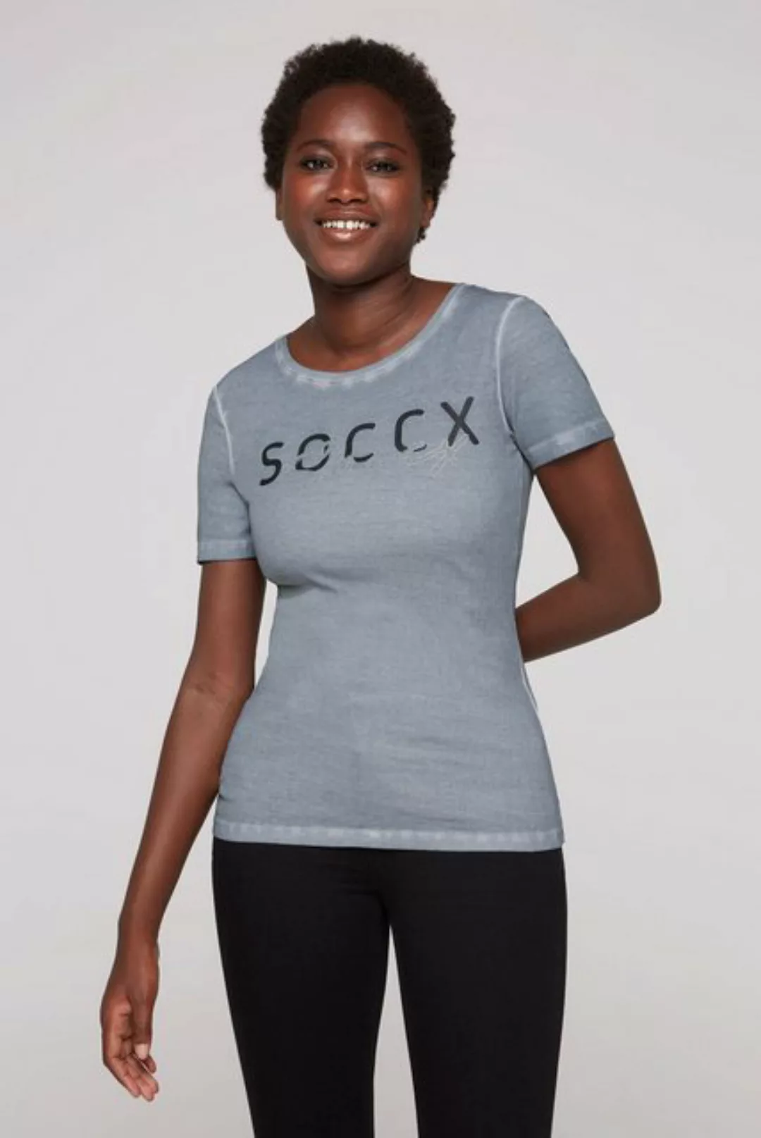 SOCCX Rundhalsshirt, aus Baumwolle günstig online kaufen