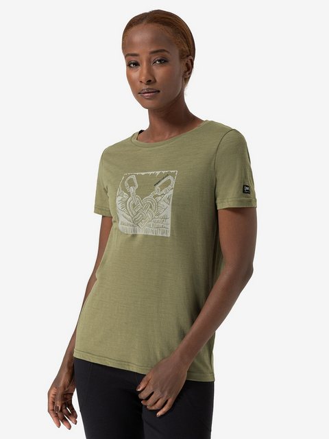 SUPER.NATURAL T-Shirt für Damen, Merino TIED BY HEART Herz Motiv, aktiv, ca günstig online kaufen