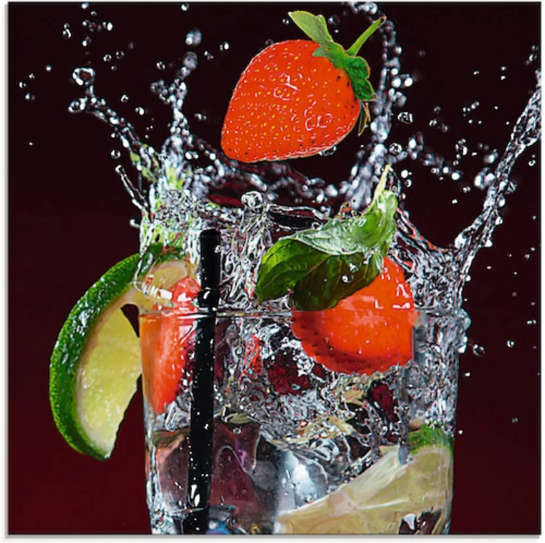 Artland Glasbild "Frischer Fruchtcocktail I", Getränke, (1 St.) günstig online kaufen