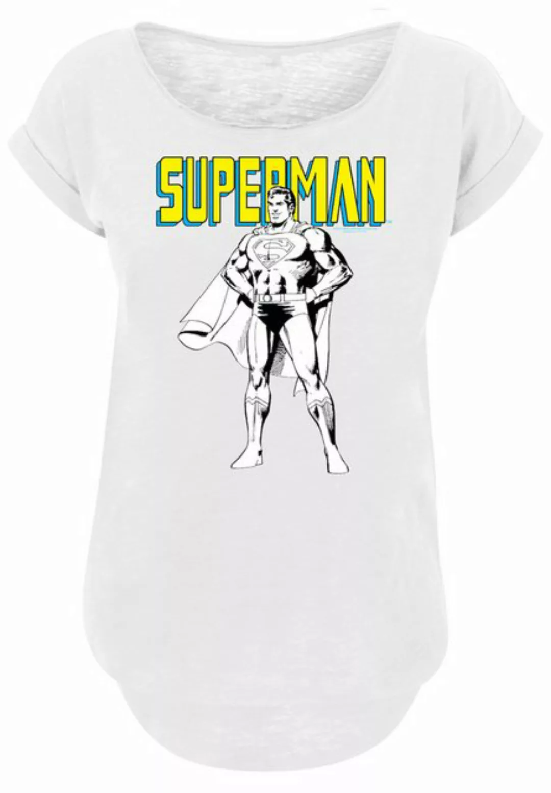 F4NT4STIC T-Shirt "DC Comics Superman", Damen,Premium Merch,Lang,Longshirt, günstig online kaufen