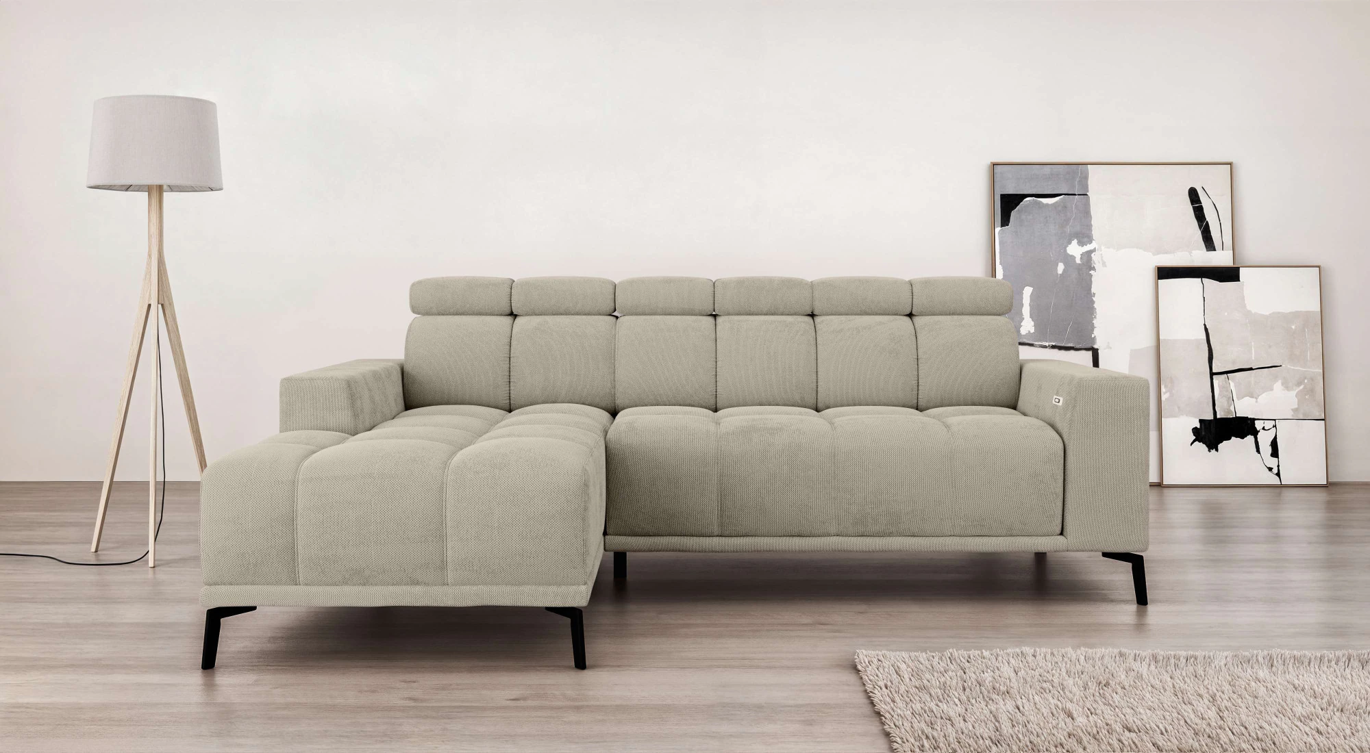 INOSIGN Ecksofa »CAZIE, Designsofa, L-Form, trendige Bubble-Optik,«, elektr günstig online kaufen