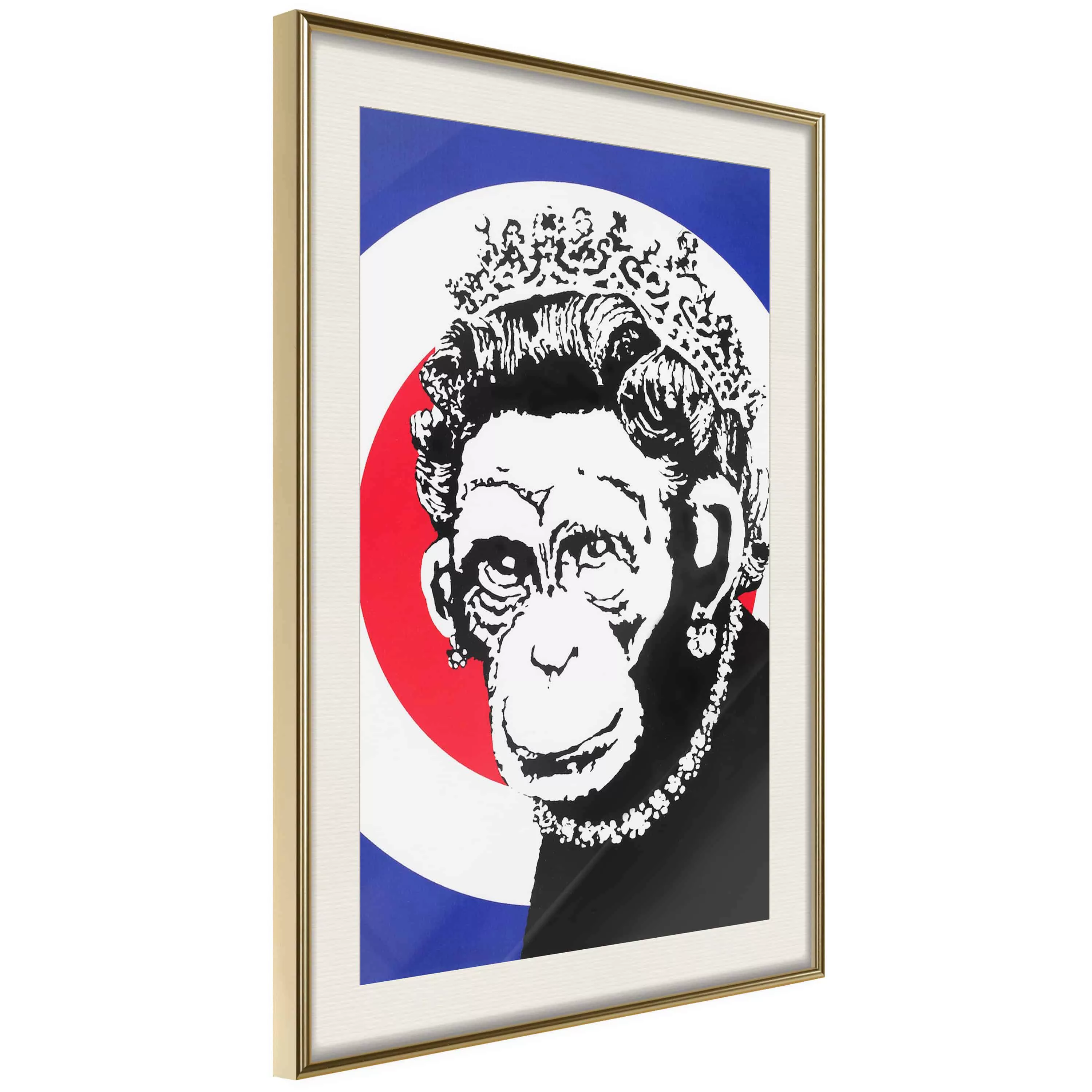 Poster - Banksy: Monkey Queen günstig online kaufen